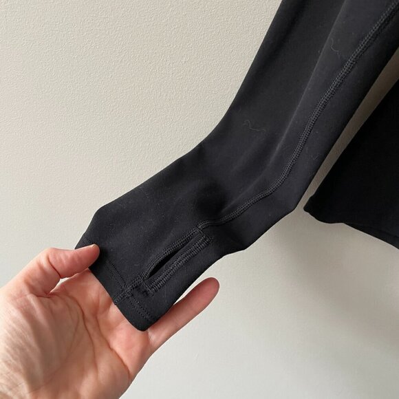 Lululemon Ethereal Long Sleeve Pullover Lightweight High Neck T-Shirt Black 2 - Picture 8 of 10